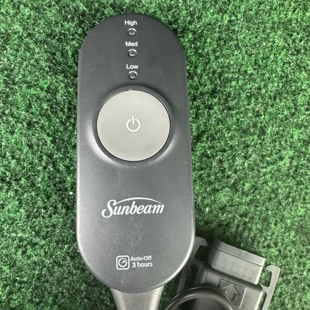 Sunbeam AA85 3-Prong Electric Heated Throw Blanket OEM Controller Power Cord